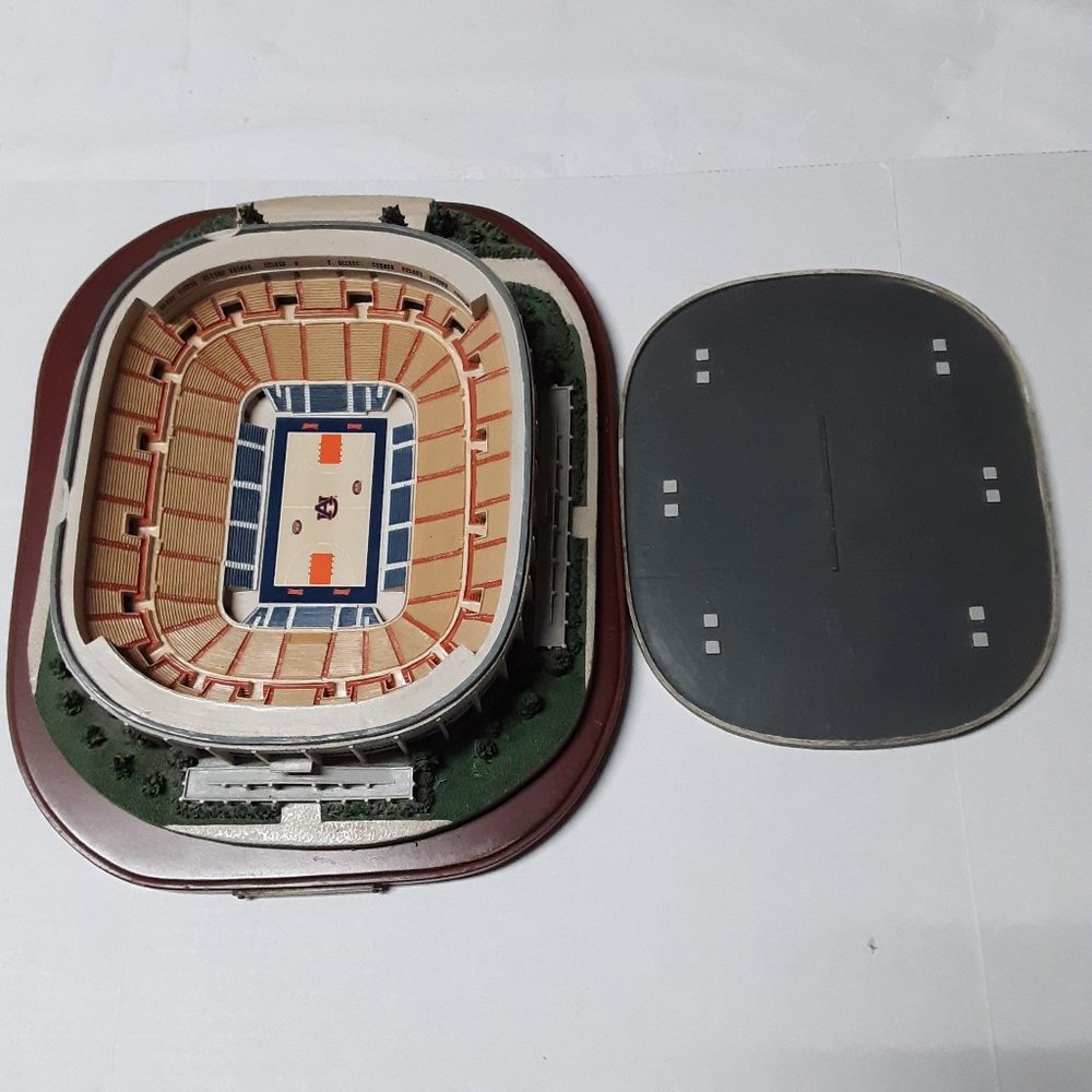 Auburn Univ. Tigers Beard-Eaves Memorial Coliseum Ceramic Replica Figurine RARE